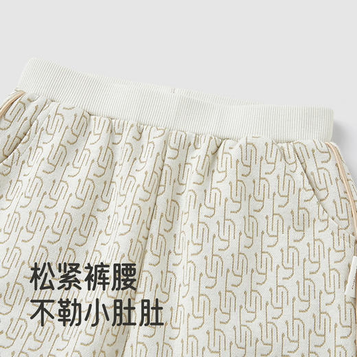 【亲肤透气】英氏儿童长裤女童pp裤春秋款花纹针织下装女宝百搭户外休闲裤子 商品图2