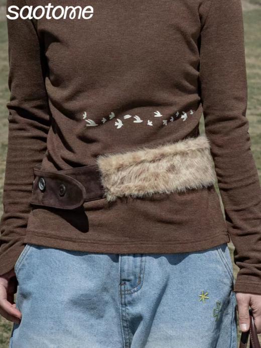 早乙女惠子/STMPSYD141108/动物毛毛腰带 商品图1