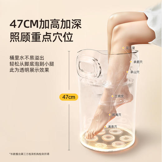 元气达人泡脚桶过小腿泡脚深桶家用足浴桶女士可折叠便携袋盆养生 商品图1