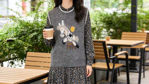 F010903新年2026新春（马上有钱）氛围感针织马甲 商品图9