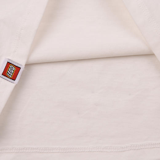 棉果果× LEGO男童女童夏季凉感白色短袖氨棉汗布纯棉短袖T恤L202140226393 商品图3