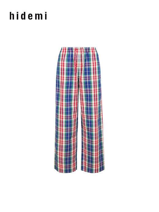 hidemi副线小h 小男孩色织格纹有机棉休闲宽松长袖衬衫外套长裤包方巾四件套 商品图12