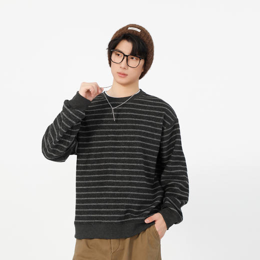 基础条纹圆领毛衣-纪念日百货门店同款168994897 商品图0