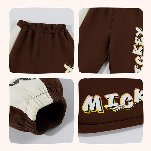 迪士尼米奇卡通印花潮酷长裤XD3DK002 商品图8