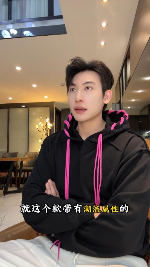 26WY01SDSA男士秋冬新款痞帅男装美式高街撞色抽绳连帽卫衣百搭舒适上衣 商品图0