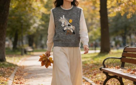 F010903新年2026新春（马上有钱）氛围感针织马甲 商品图7