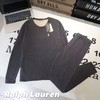 F010922设计男士小马刺绣480G加绒面料圆领保暖内衣 商品缩略图2