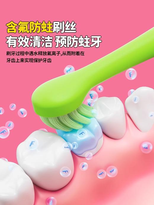 combo（0-2岁）mini抑菌款/常规含氟款手动训练牙刷2支装 商品图2