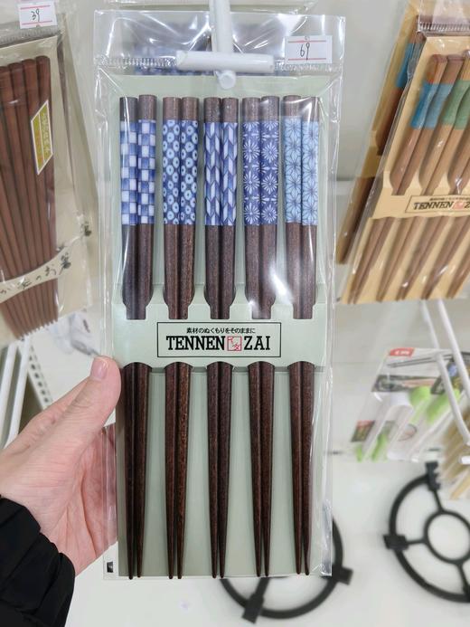 【日本进口木筷】日本原装进口天然木筷5双一盒手作工艺 商品图6