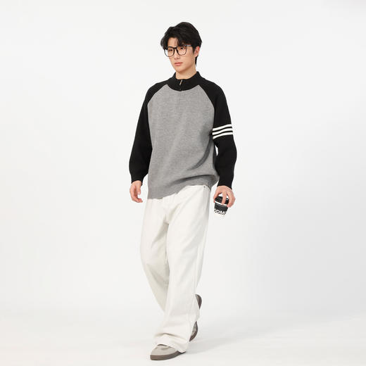 立领插肩拼色毛衣-纪念日百货门店同款168893914 商品图2