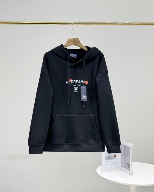 F010917新年红系列-马上生花海棠花银连帽卫衣男女同款 商品图3