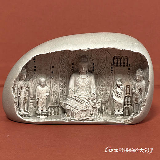 龙门石窟冰箱贴自动感应发光可充电河南洛阳文创礼品旅游纪念品 商品图1