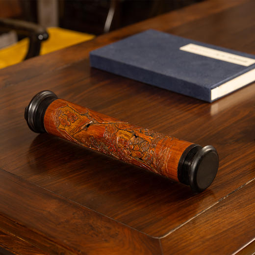 清	竹雕文人雅集香筒 商品图4