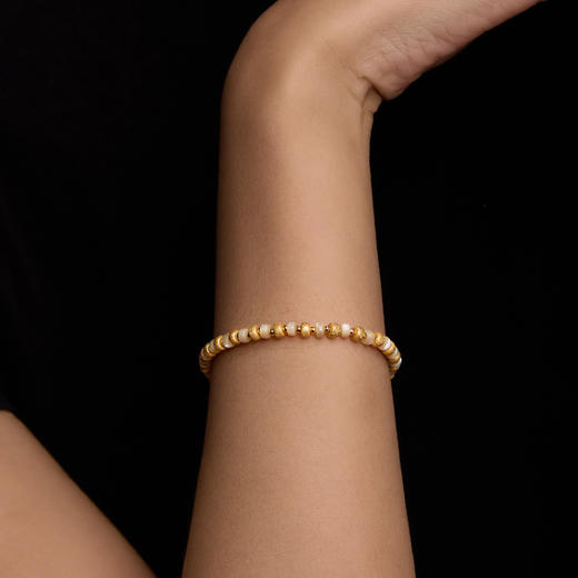 Manreya玛芮雅项链金玉生辉贝母项链手链套装日常通勤金色锁骨链|铜镀金贝母 商品图4