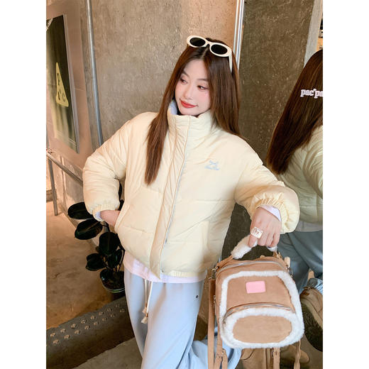 <曾小咸推荐>现货秒杀 ！微信超特价！韩系立领短款棉袄 日常329.99 立减170 秒杀159.99！！ 商品图1