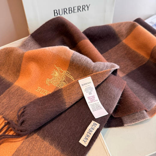 秋冬特惠💰240 巴宝莉围巾 高品质新品 金丝战马刺绣羊毛围巾！ 商品图8