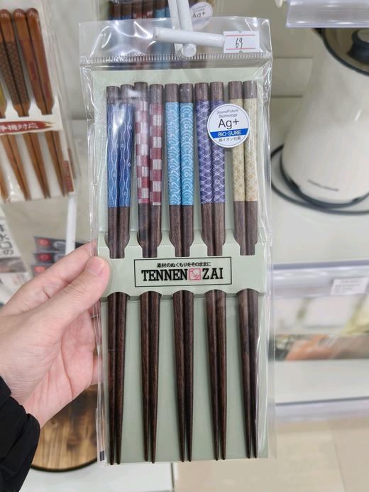 【日本进口木筷】日本原装进口天然木筷5双一盒手作工艺 商品图2