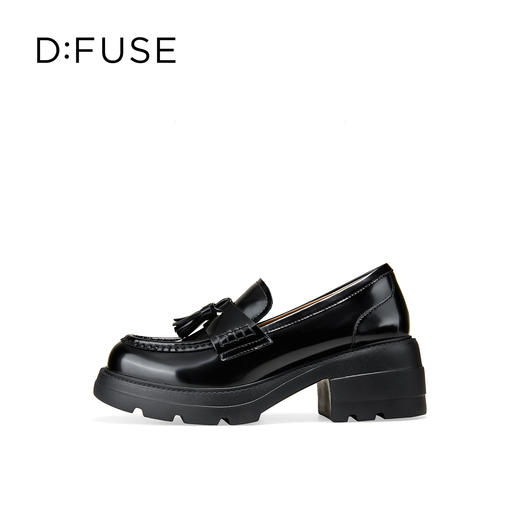 Dfuse迪芙斯2026春季新款复古流苏英伦风深口女鞋休闲乐福鞋深口单鞋DFE1112127 商品图6