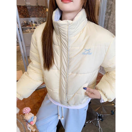 <曾小咸推荐>现货秒杀 ！微信超特价！韩系立领短款棉袄 日常329.99 立减170 秒杀159.99！！ 商品图4