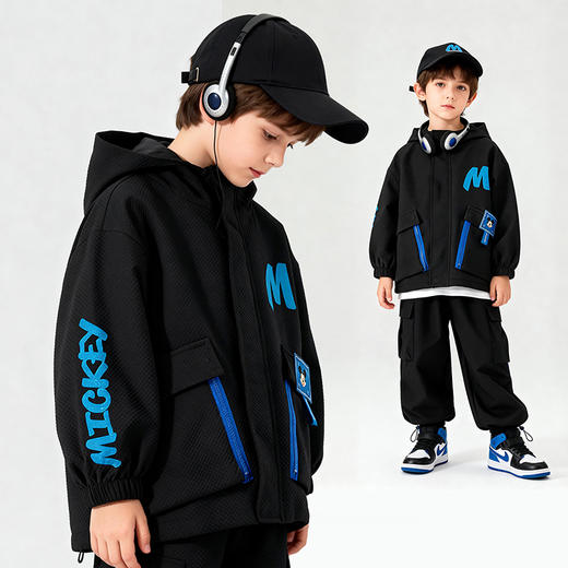 迪士尼前开连帽个性口袋潮酷外套XD3DS073 商品图2