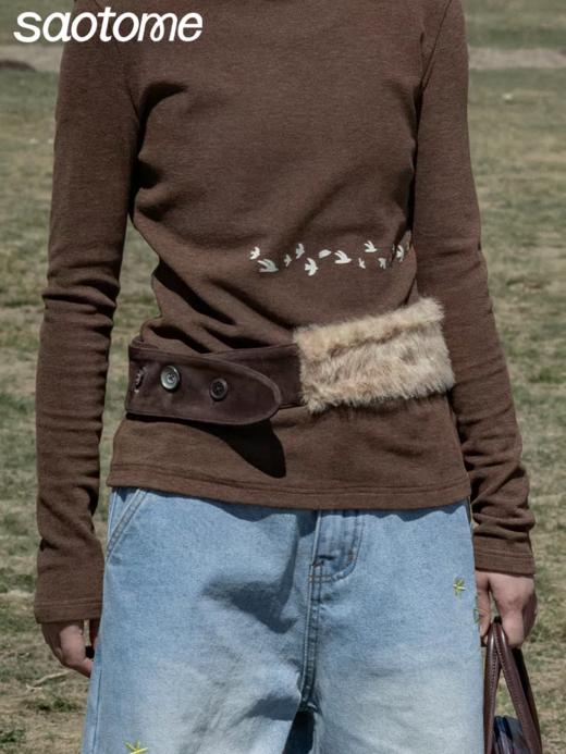 早乙女惠子/STMPSYD141108/动物毛毛腰带 商品图2