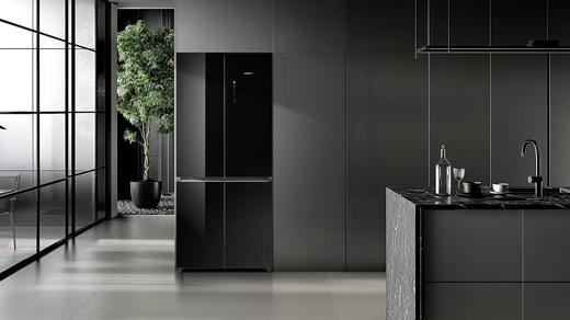 西门子（SIEMENS）新品无界PIus智能平嵌冰箱 风冷无霜502L大容量 铂金抗菌 双倍超氧 自清洁自动制冰 超薄平嵌入式KC89BVA58C 玫瑰金玻璃面板 商品图0