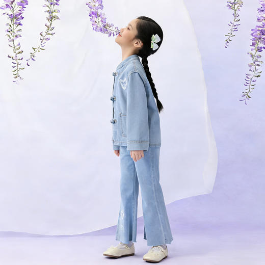 笛莎Deesha观山见女童牛仔外套 商品图2