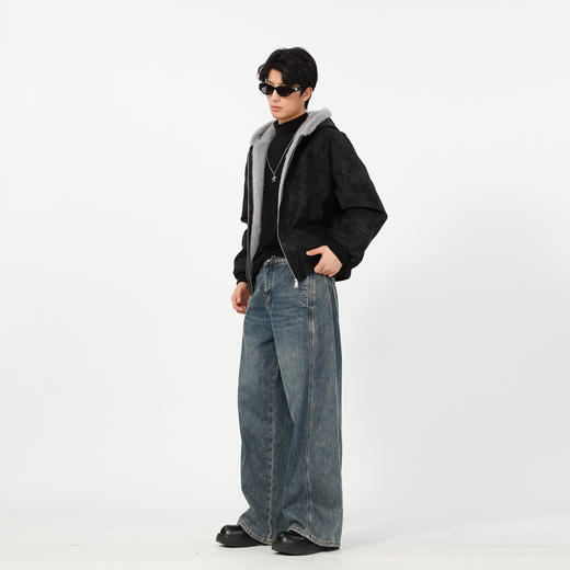 弯刀分割抓毛牛仔-纪念日百货门店同款168144358 商品图3