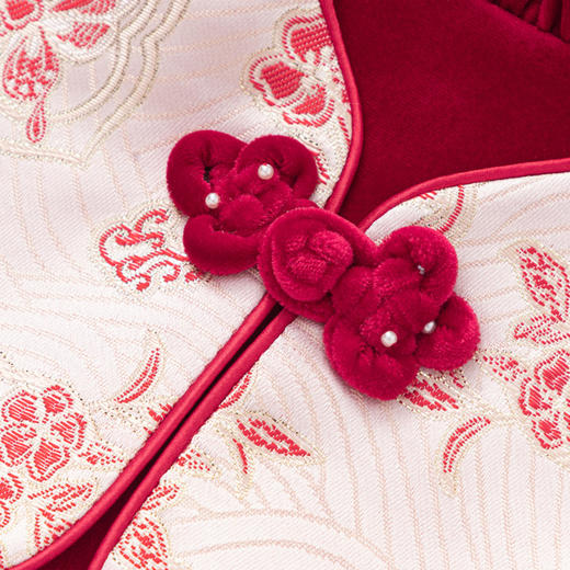 巴拉巴拉童装女童连衣裙丝绒裙子春秋国风裙洋气时尚盘扣精致潮 商品图3