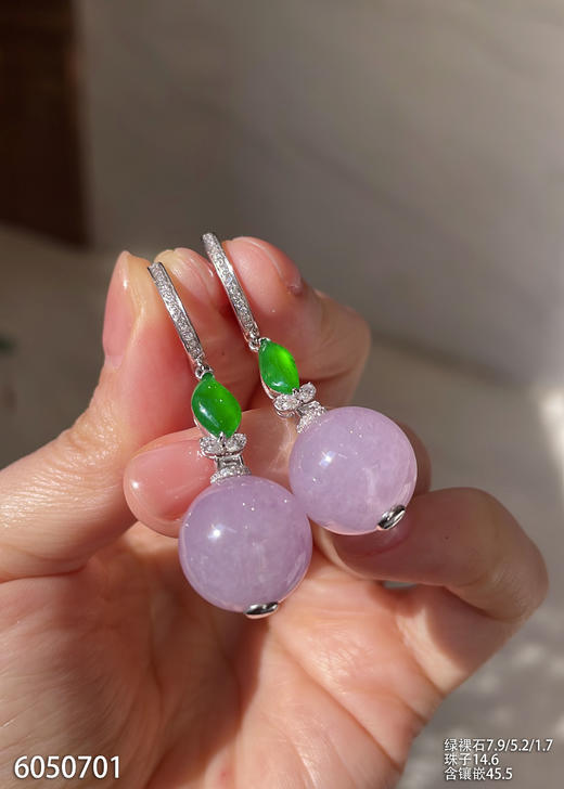 紫罗兰珠子耳坠  78999【6050701】 商品图2