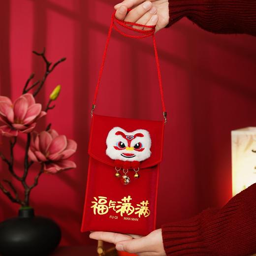 大号缎布立体狮头红包 醒狮新年红包 红包 商品图2
