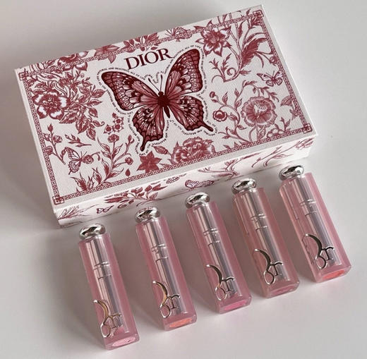 限量礼盒！迪奥变色唇膏中样五件套蝴蝶限定版 1.5g×5支 润唇提气色 节日精致伴手礼 商品图7