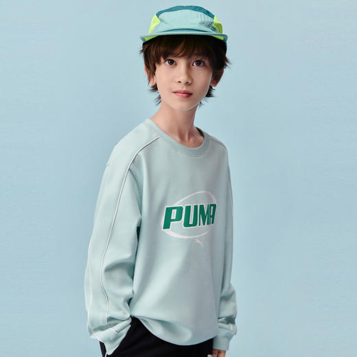 PUMA彪马官方正品 新款儿童秋季长袖卫衣简约休闲字母印花 商品图1