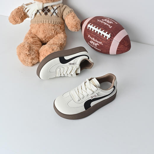 经典鲨2026年春专柜新品韩版时尚拼色平底舒适休闲德训鞋女KW326-617011 商品图5