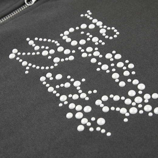 NPC潮牌重磅430G磨毛撞色钉珠翻领拉链衫男休闲外套长袖NP49TJ18 商品图1