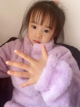 【细腻暖绒家居服】防静电 秋冬季新款儿童家居服套装中大童宝宝毛绒绒加厚男女童睡衣