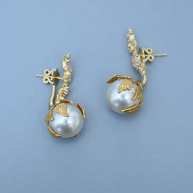 MONSHIRO 珍珠耳环（不可使用购物金）