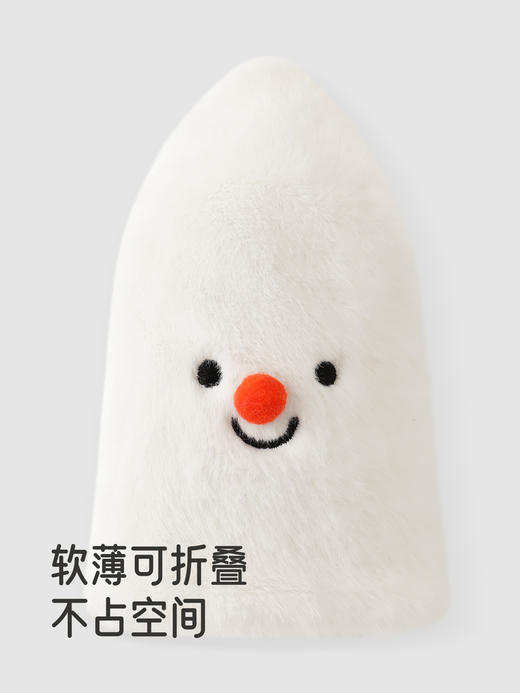 英氏儿童针织圆帽秋冬保暖可爱雪人毛绒2025新款帽子YRPNJ4R030A 商品图3