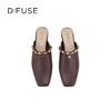Dfuse迪芙斯2026春季新款时尚羊皮方头串珠穆勒拖鞋平底穆勒鞋单鞋DFE1110055 商品缩略图14