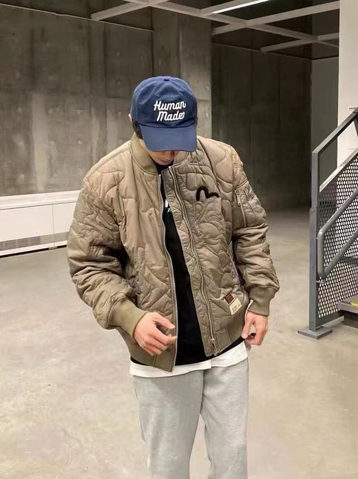 福神  男士迷彩绗缝飞行员外套棉服刺绣佛头海鸥 商品图2