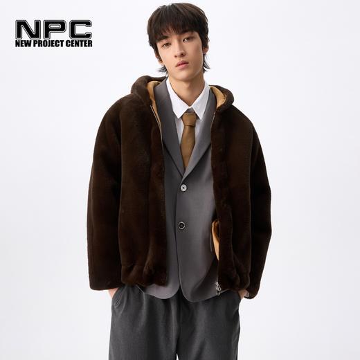 NPC潮牌复古老钱风仿【环保皮草】连帽拉链棉服男防泼水NP4CTJ04 商品图1