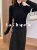 专柜实拍【气质高弹T恤】拉夏贝尔/La Chapelle春季立领半拉链长袖T恤女弹力足修身不束缚通勤百搭上衣 商品缩略图4