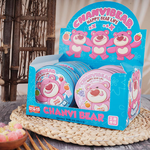 【甜而不腻❗️混合果味】欢乐哆膨胀小熊果味硬糖混合口味童年便携铁盒装酸甜糖果儿童零食。jc 商品图1