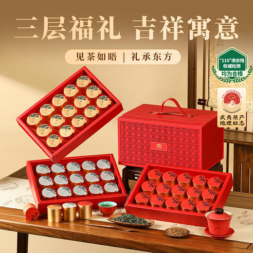 【吉韵锦华礼盒】去寻特级金骏眉铁观音正山小种茶叶礼盒正宗特级新茶花果香蜜香金骏眉 商品图3