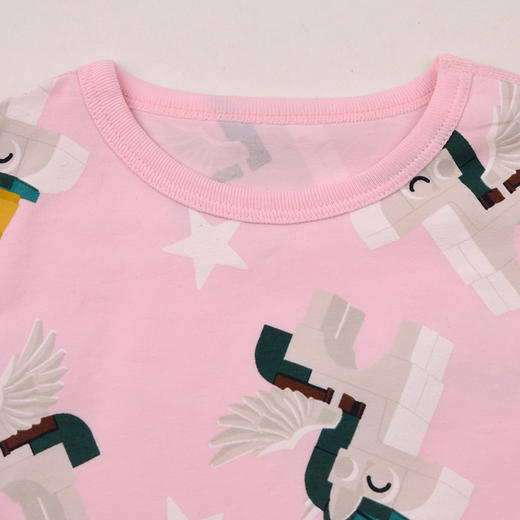 棉果果× LEGO女童春秋套装氨棉汗布纯棉满印套头套装L121302226033 商品图2