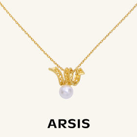 ARSIS｜纯真年代系列 复古珠光飘带项链