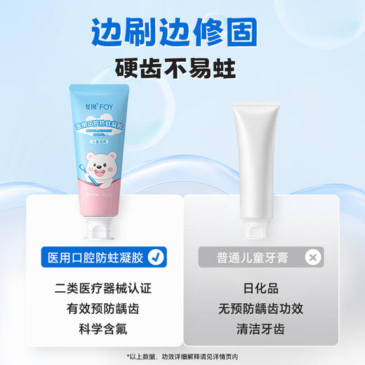 复因FOY 医用口腔防蛀凝胶 60g/支 儿童款 防蛀牙膏 商品图5