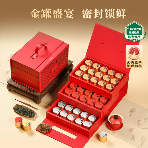【吉韵锦华礼盒】去寻特级金骏眉铁观音正山小种茶叶礼盒正宗特级新茶花果香蜜香金骏眉 商品图2