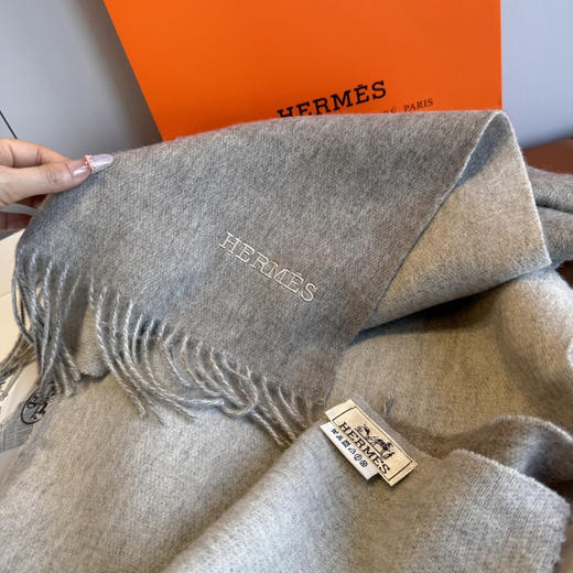 秋冬特惠💰280 爱马仕双面羔羊毛围巾 重磅推荐 商品图8