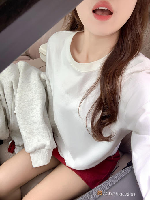 <曾小咸推荐>现货秒杀 ！微信超特价！撞色边连帽加绒卫衣 日常259.99 立减130 秒杀129.99！！ 商品图14